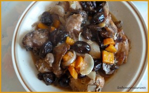 recette - Lapin aux pruneaux, carottes et vin blanc