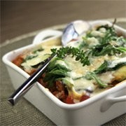 recette - Lasagnes de veau aux légumes confits et sauce au roquefort