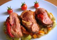 recette - Magrets de canard farci sur julienne de légumes