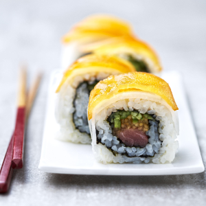 recette - Makis en écaille de kakis Persimon