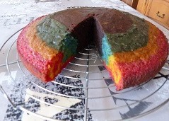 recette - Marbré arc-en-ciel