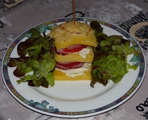 recette - Mille-feuille de polenta