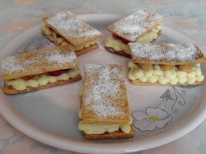 recette - Millefeuilles de framboises