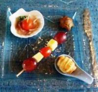 recette - Mini-brochettes colorées pour l'apéritif