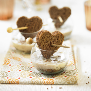 recette - Mini mousse banane et son cœur moelleux au chocolat