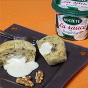 recette - Moelleux à la sauce au roquefort et son cœur coulant