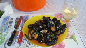 recette - Moules au roquefort