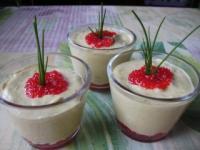 recette - Mousse d'asperges aux oeufs de lump