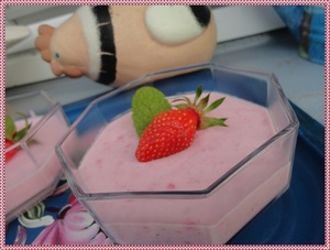 recette - Mousse de fraises