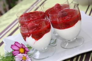 recette - Mousse de fromage blanc aux framboises