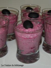 recette - Mousse thon et betterave au kiri