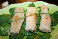 recette - Nems aux crevettes et asperges