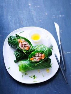 recette - Nems de légumes à la tête de veau