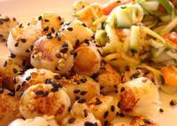 recette - Noix de pétoncles sautées au sésame