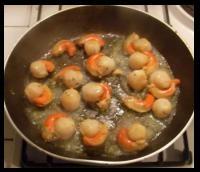 recette - Noix de saint-jacques & champignons frais