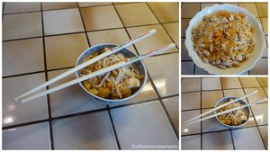 recette - Nouilles chinoises à la pâte de curry tikka