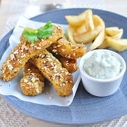 recette - Nuggets de poulet et sauce au roquefort