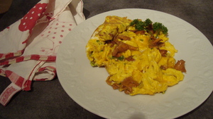 recette - Omelette aux girolles