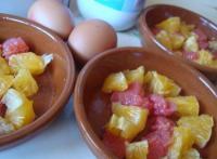 recette - Pamplemousse et orange gratinés