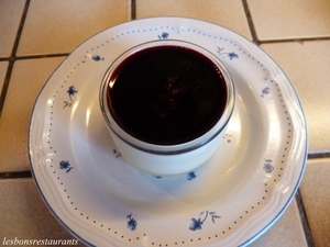 recette - Panna cota au lait ribot et au coulis de cassis