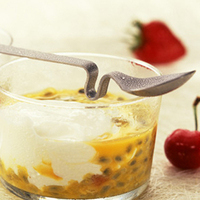 Panna cotta aux fruits exotiques