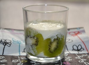 recette - Panna cotta aux kiwis