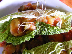 recette - Papillotte chou et saumon