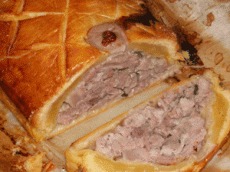 Pâté lorrain mariné au vin rouge