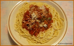 recette - Spaghettis au bacon