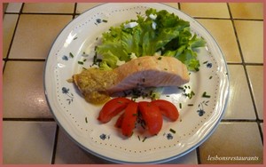 recette - Pavés de saumon sauce aux anchois