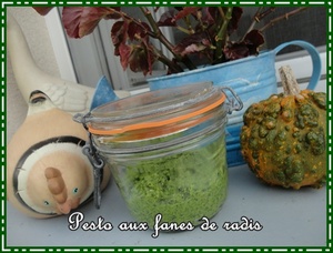 recette - Pesto aux fanes de radis