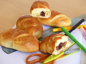 recette - Petites brioches au chocolat