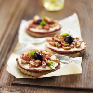 recette - Petites pizzas "minutes" aux champignons