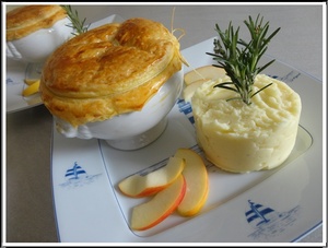 Petites tourtes de pommes au boudin