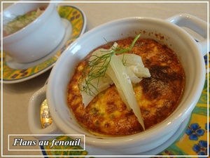 recette - Petits flans au fenouil