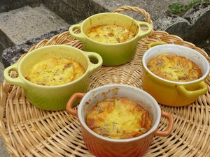 recette - Petits flans aux girolles