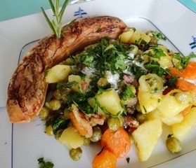 recette - Petits pois facon jardinière