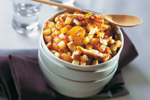 recette - Poëlée de pommes de terre et poulet au curry