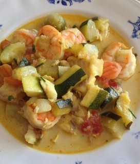 recette - Poêlée de queues de crevettes aux légumes 