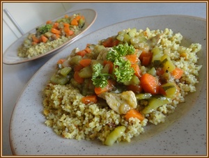 Poêlée royale au poulet et ses légumes 