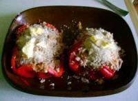 recette - Poivrons farcis au thon