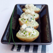 recette - Pommes de terre farcies à la ciboulette et roquefort