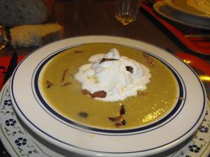 recette - Potage saint-germain aux lardons