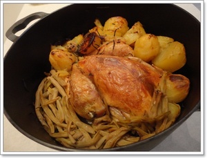 recette - Poulet au four à la cocotte