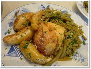 recette - Poulet au four et rattes aux épices 