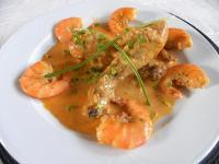 recette - Poulet aux gambas