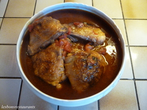 Poulet en casserole