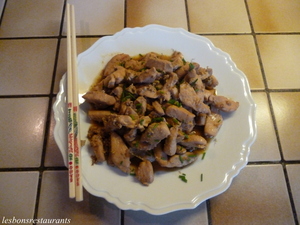 recette - Poulet au gingembre