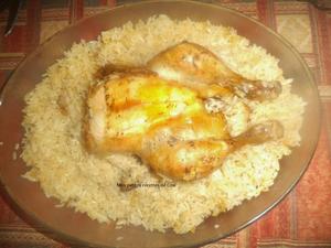 recette - Poulet rôti et son riz