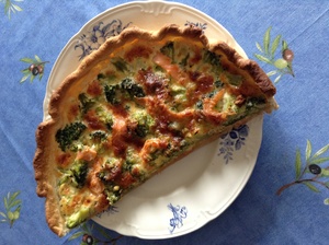 recette - Quiche au brocolis et au saumon fumé